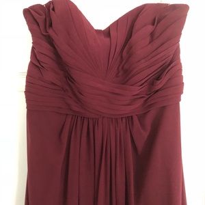 David’s Bridal dress size 6 color Wine